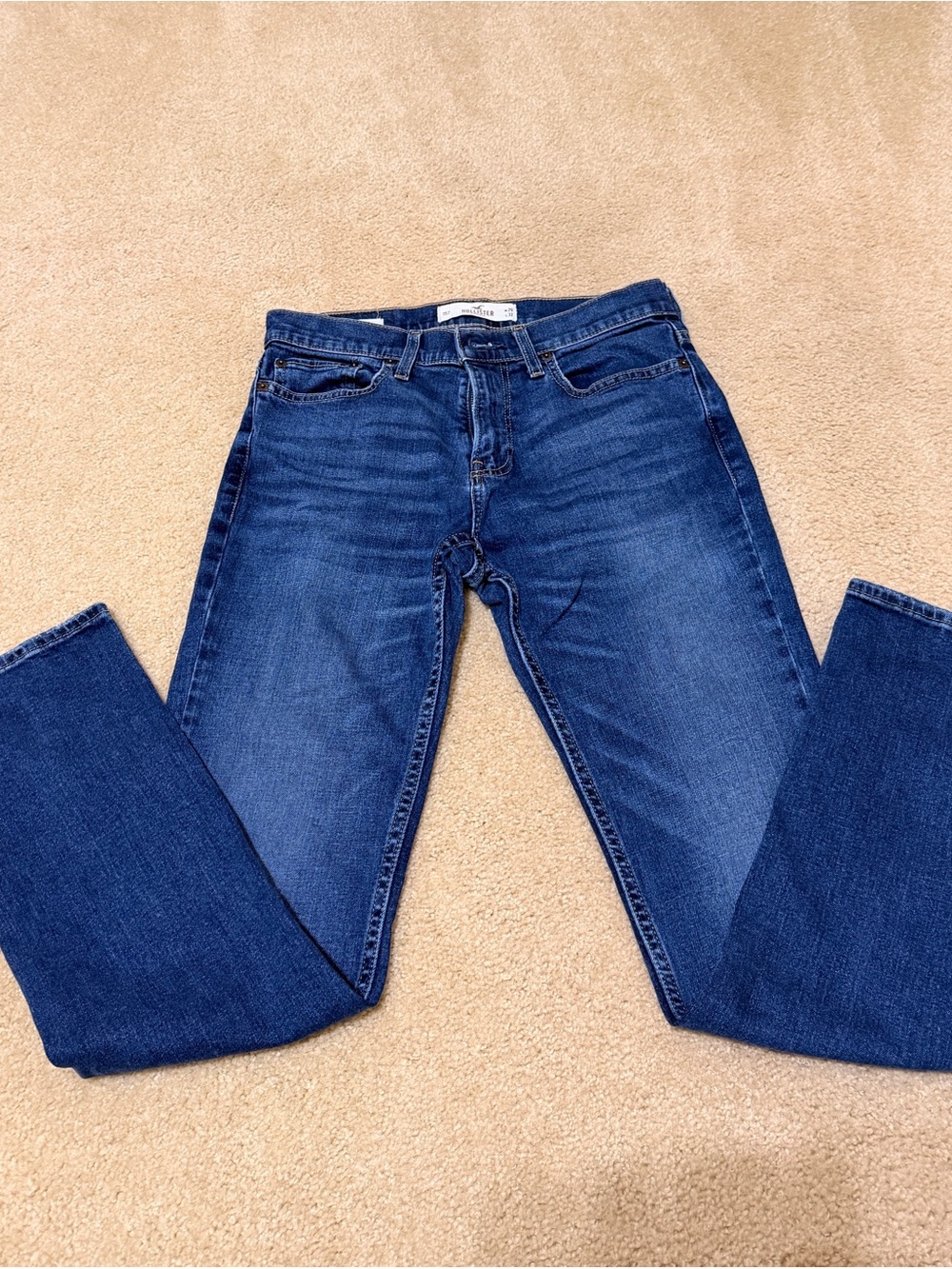 Hollister Men's Dark Blue Slim Jeans